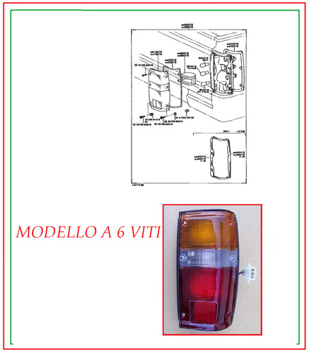 Faro fanale posteriore per - fanale,