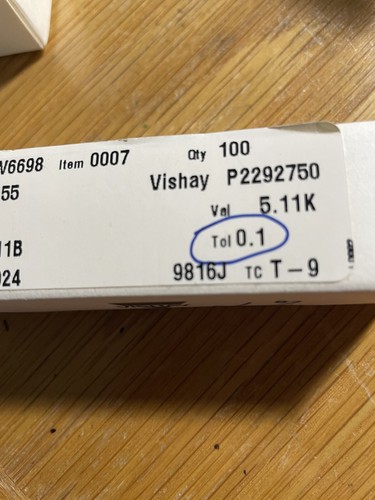 Una scatola 100 vishay rn55 - da,